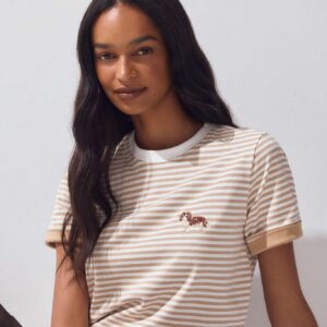 T-Shirt Listrada Mini Bordado