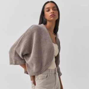 Cardigan Tricot Telado Paetê