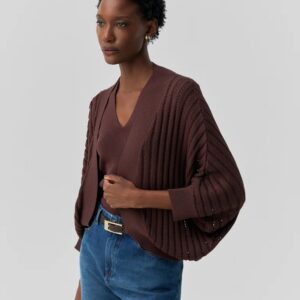 Cardigan Tricot Casulo Textura