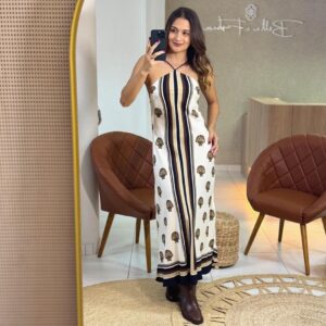 Vestido Longo Frente Única Conchita