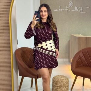 Vestido Curto Poa Lenço