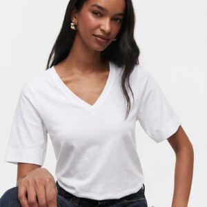 T-Shirt Algodão Pima Decote V