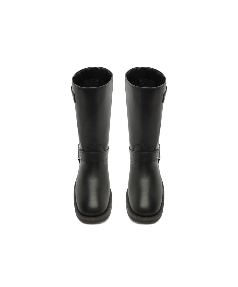 Bota Biker Cano Médio Preto - Imagem 4