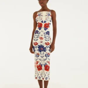 Vestido Alça Estampado Floral Lina