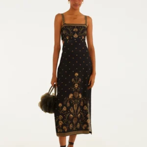 Vestido Midi Estampado Sonho De Concha