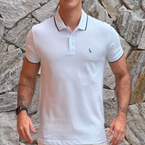 polo enxuto friso único