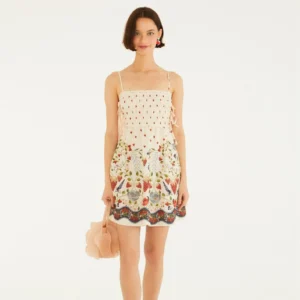 Vestido Curto Estampado Sonho De Morango