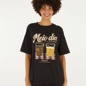 T-SHIRT MEDIA MEIO DIA