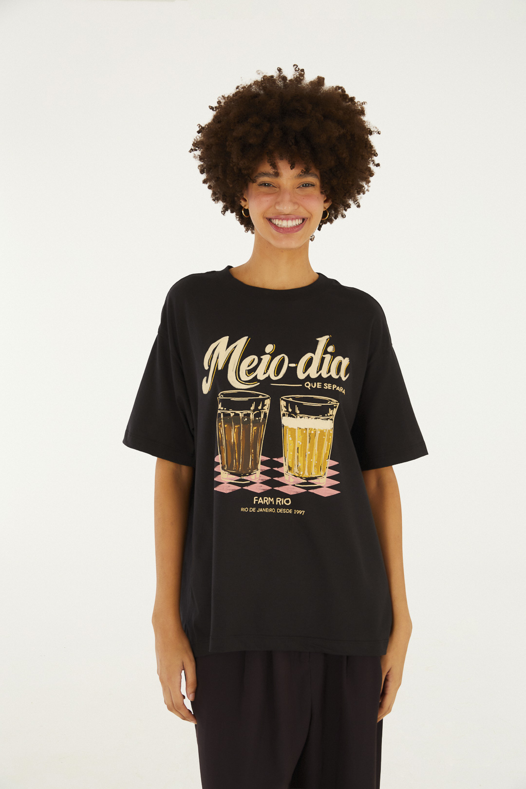 T-SHIRT MEDIA MEIO DIA