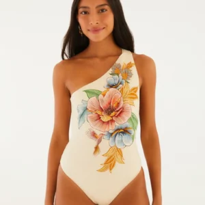 Body Estampado Lenço Jardim Real