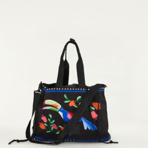 bolsa carioca jardim tropical preto