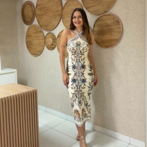 VESTIDO MIDI FLOR DO DESERTO
