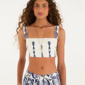 Top Estampado Peixe Correnteza