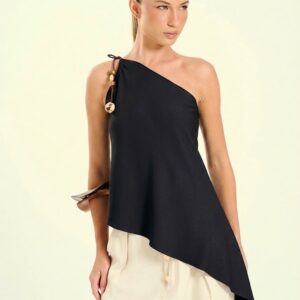Blusa Feminina Um Ombro Só Assimétrica