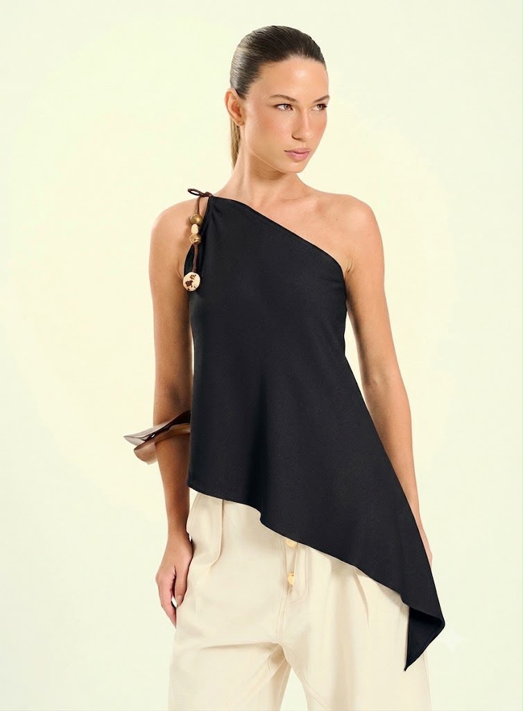 Blusa Feminina Um Ombro Só Assimétrica