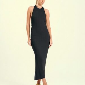 Vestido Feminino Longo Com Costas Abertas
