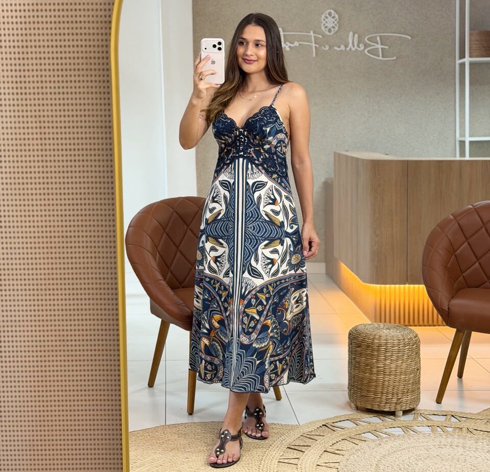 Vestido Mido Manga Riviera