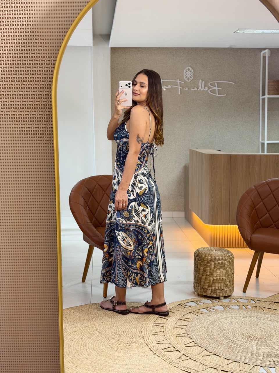Vestido Mido Manga Riviera - Imagem 2