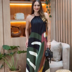 VESTIDO LONGO LISTRA ARARA