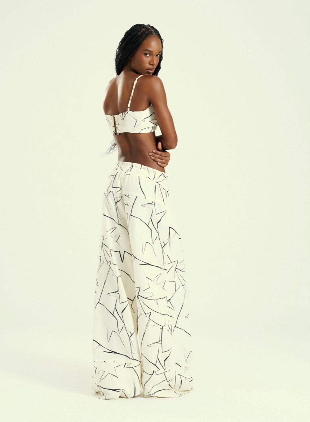 Calça Feminina Linho Estampada - Imagem 3
