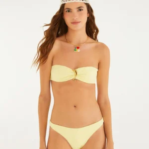 Biquini Bandeau Textura Peixe