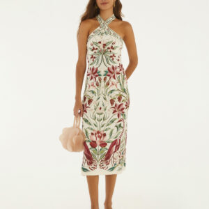 VESTIDO MIDI JARDIM VITRAL