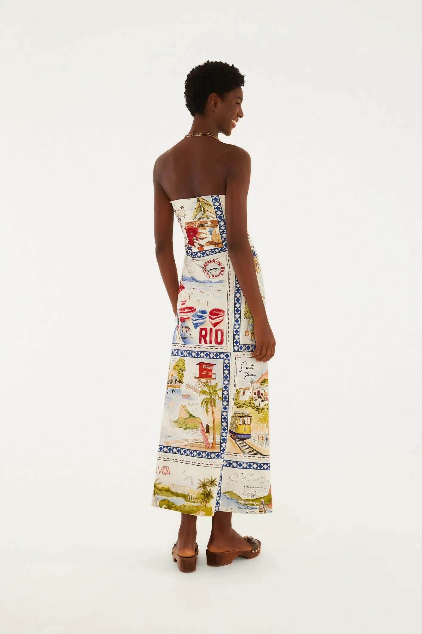 Vestido Midi Estampado Rio a Dentro - Imagem 2