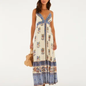 Vestido Cropped Estampado Luna