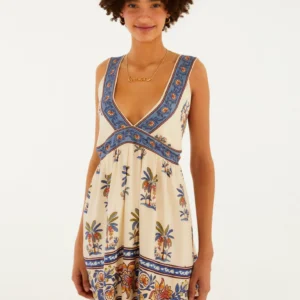Vestido Curto Estampado Luna