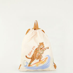 bolsa praiana onça surfista floral bahia