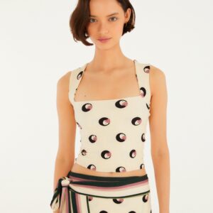 Blusa Estampada Poá Ararinha