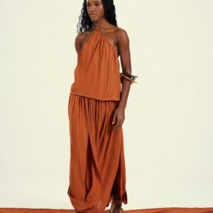 Vestido Feminino Longo Com Detalhes