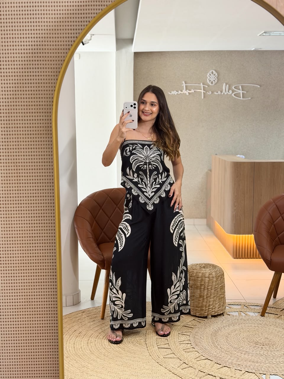 Calça Estampada Coqueiro Sereno