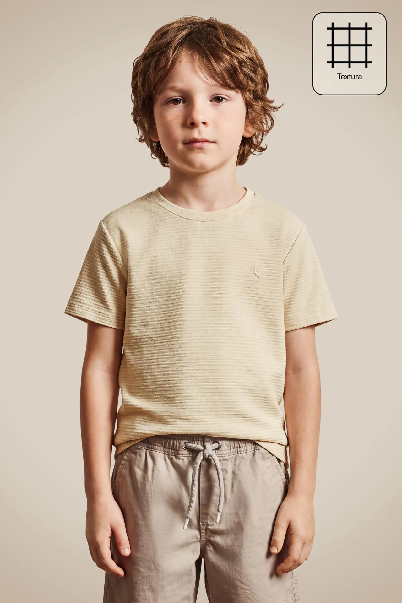CAMISETA MINI TEXTURA BRISTOL AVEIA