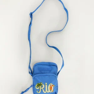 Bolsa da gema tipográfico etc azul