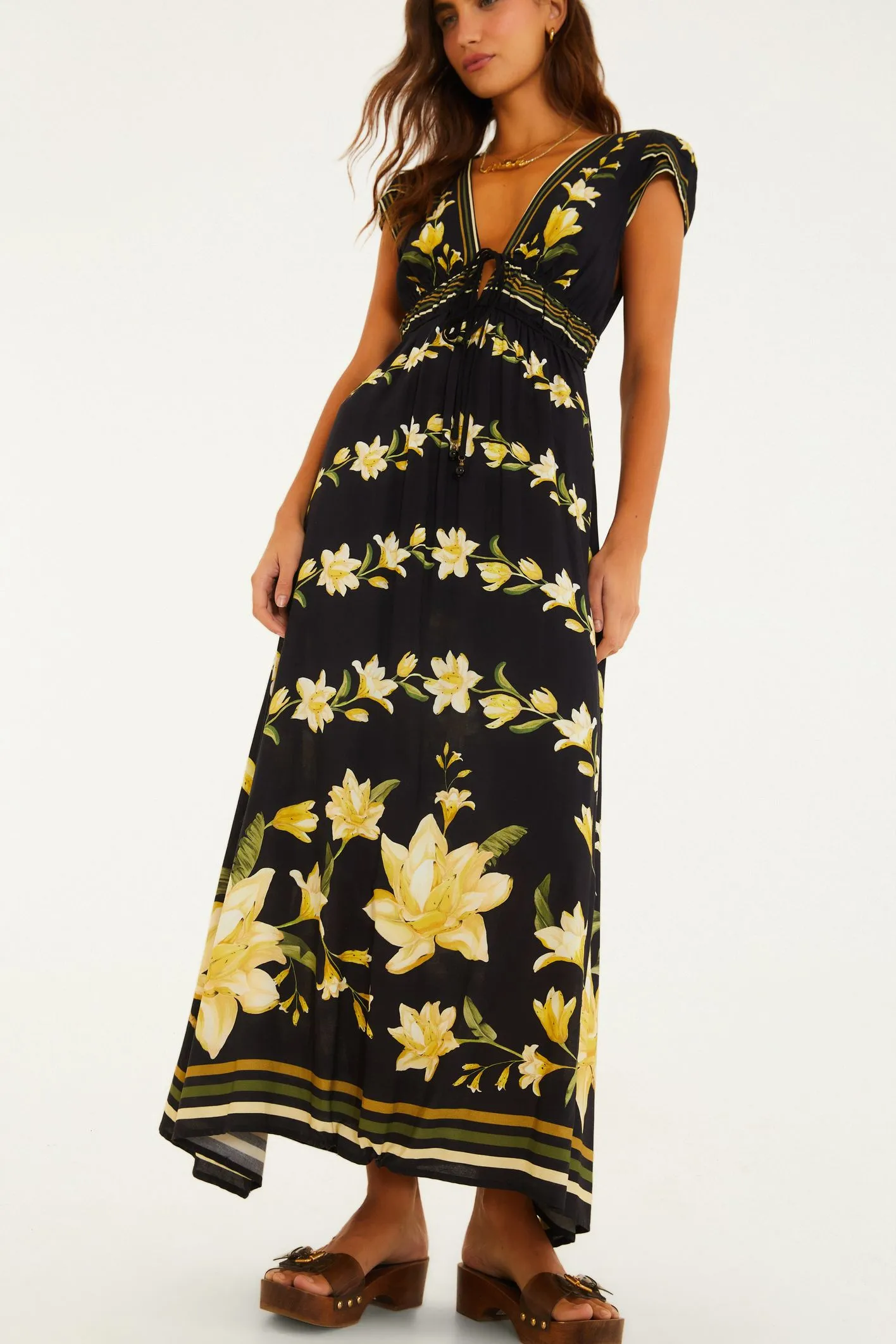 Vestido Midi Estampado Flor Nana - Imagem 3
