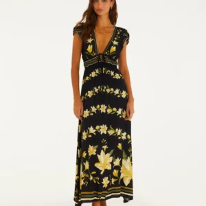 Vestido Midi Estampado Flor Nana