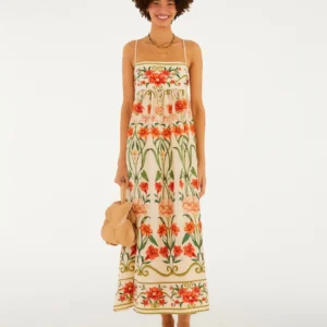Vestido Cropped Estampado Recanto De Flor