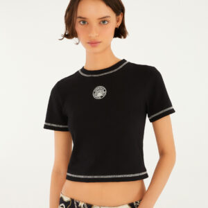BLUSA MANGA CURTA BORDADA