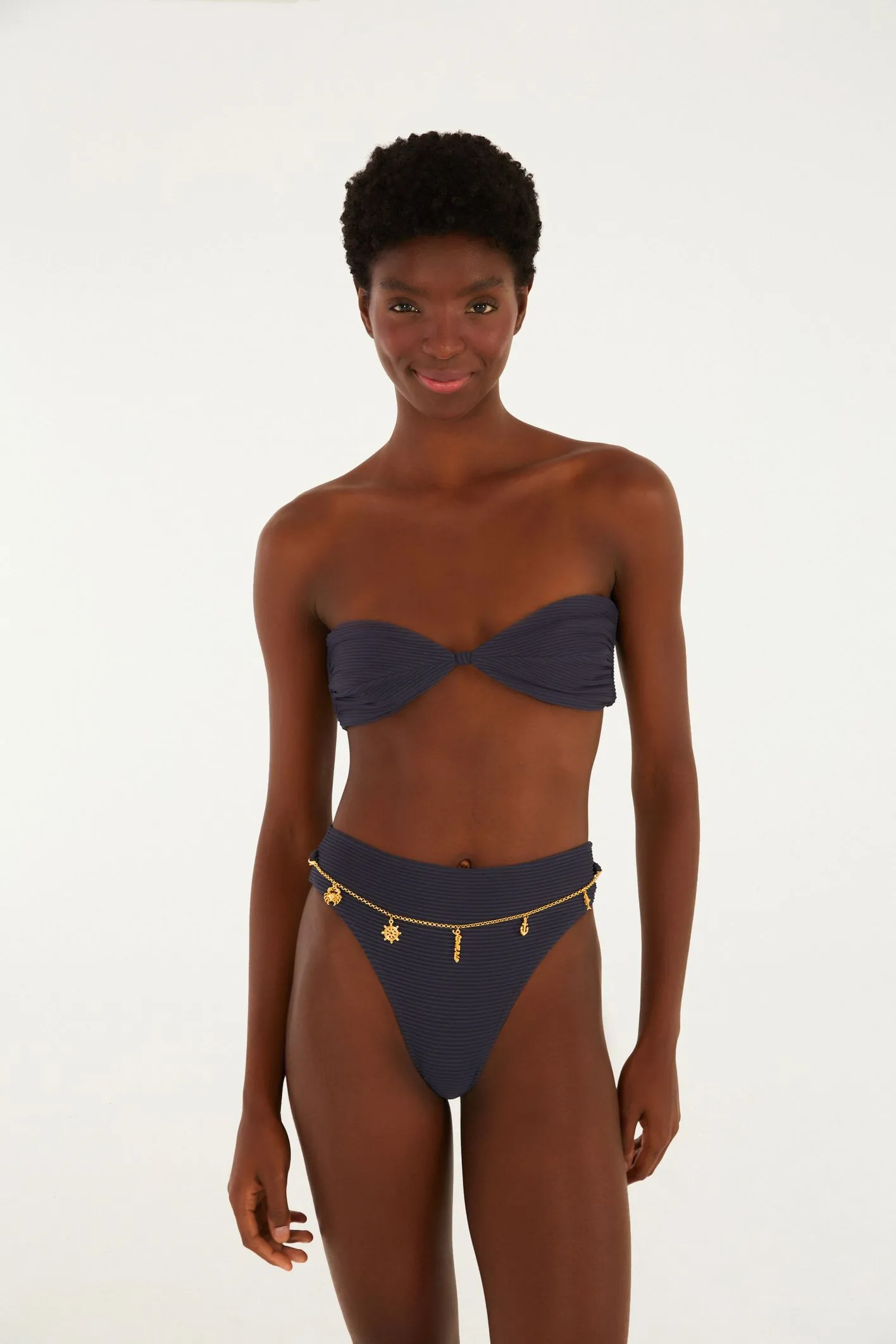 Biquíni Hot Pants Corrente Liso - Imagem 3