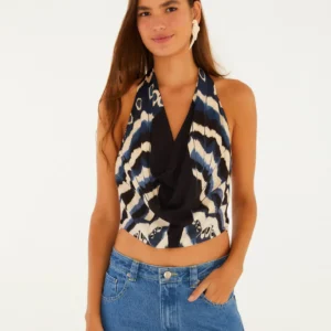 Blusa Decote Degagê Panapana
