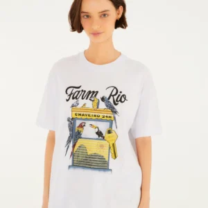 T-Shirt Media Chaveiro Farm Rio