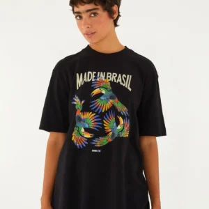 T-shirt ipanema made in brasil preta