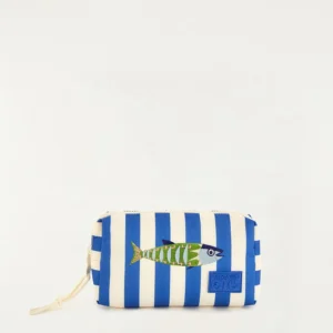 Maxi necessaire ora bolas listra azul pequena
