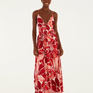 Vestido Alcinha Estampado Jardim De Amora