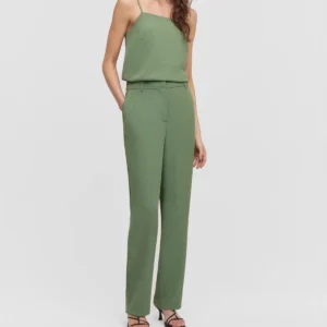 Calça Slim Elástico Verde Kiwi