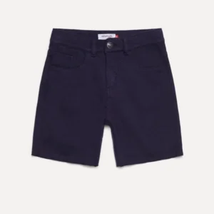 BERMUDA MINI 5 POCKETS MOLETOM AZUL MARINHO