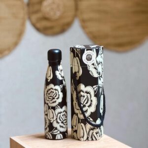 Garrafa glub glub floral caju 500ml