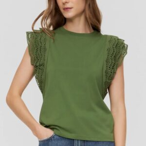 Blusa Malha Manga Laise