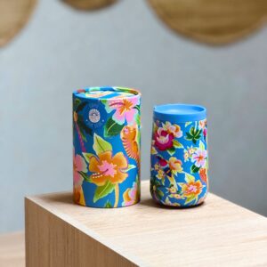 copo que sede floral hawaiano